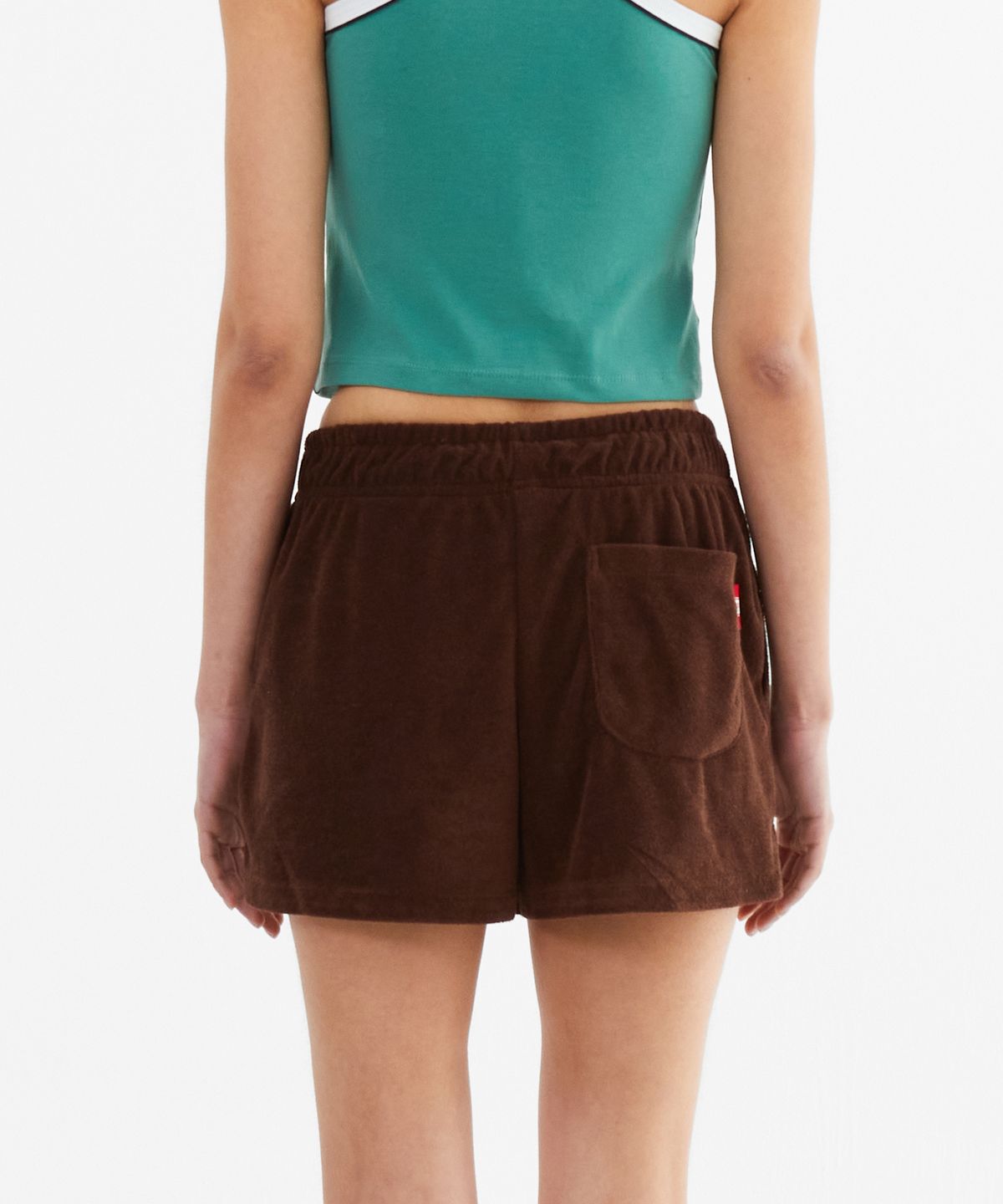 미나수(MENASOO) MNS Terry Short Pants_Brown