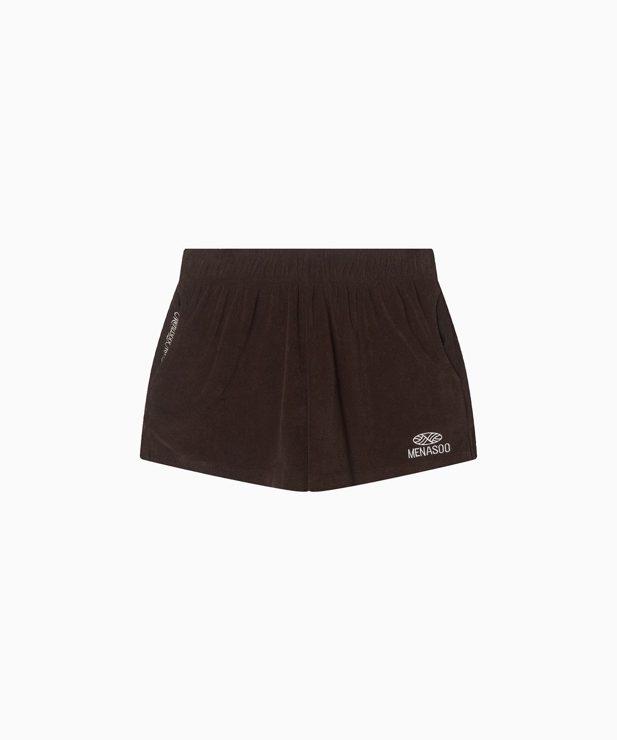 미나수(MENASOO) MNS Terry Short Pants_Brown