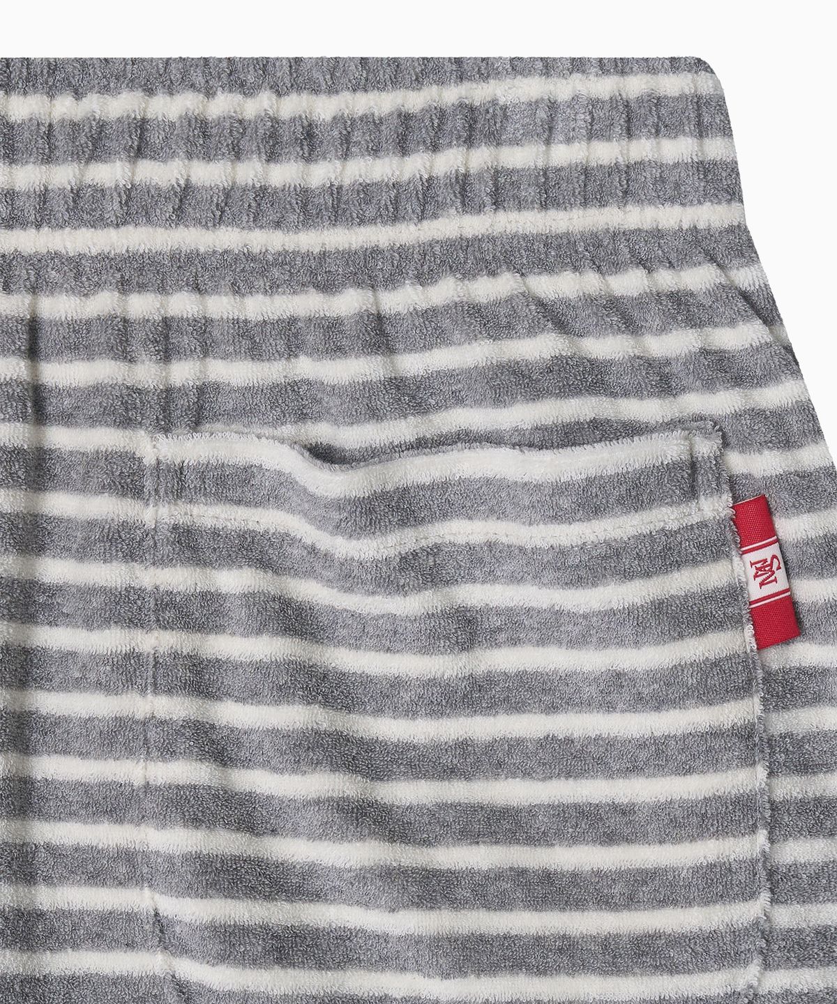 미나수(MENASOO) MNS Terry Short Pants_Gray Stripe