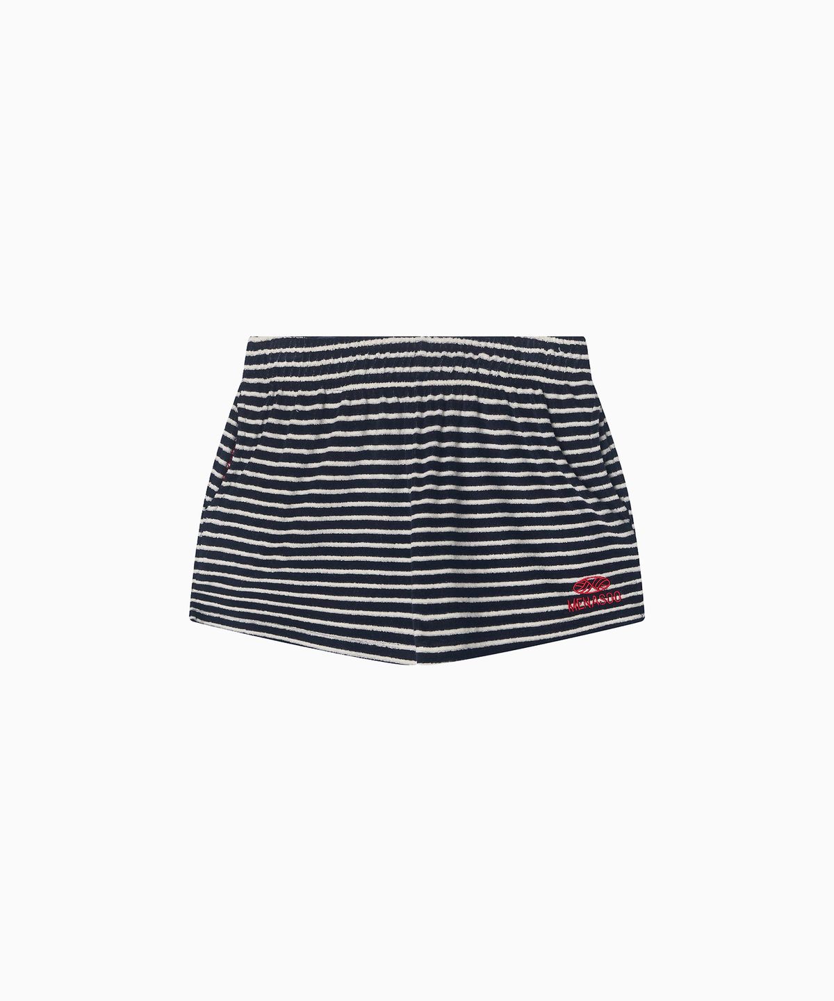 미나수(MENASOO) MNS Terry Short Pants_Navy Stripe