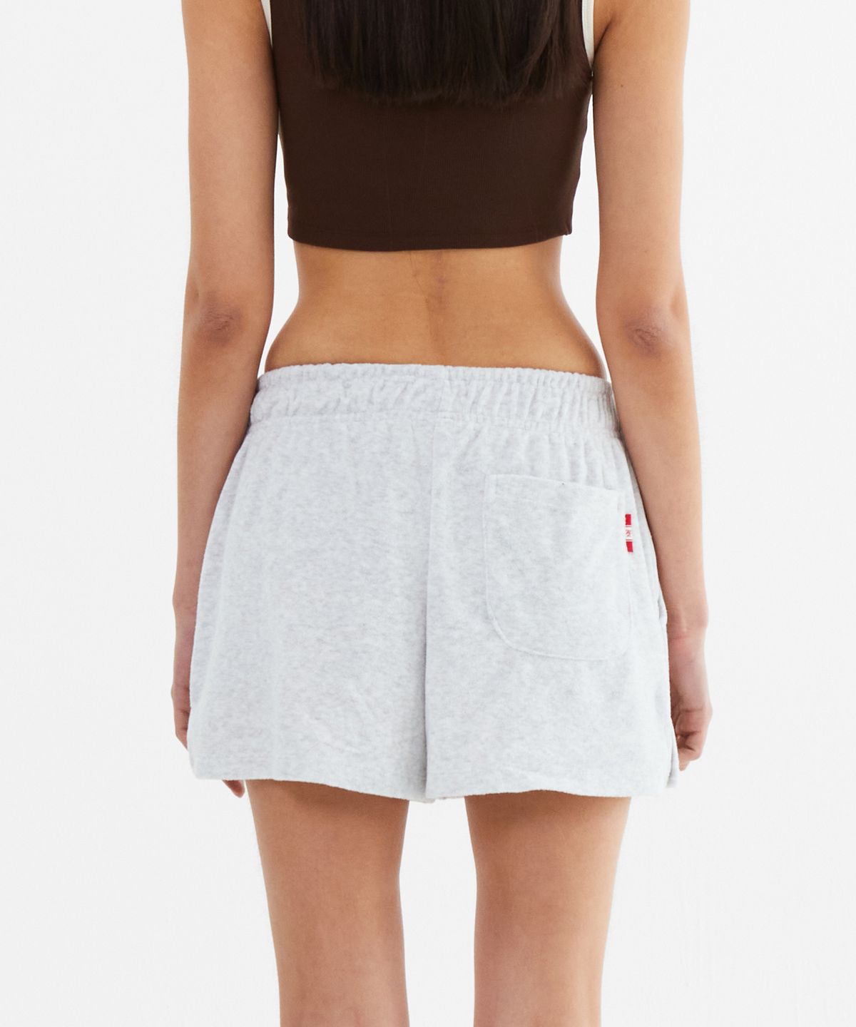 미나수(MENASOO) MNS Terry Short Pants_White Melange