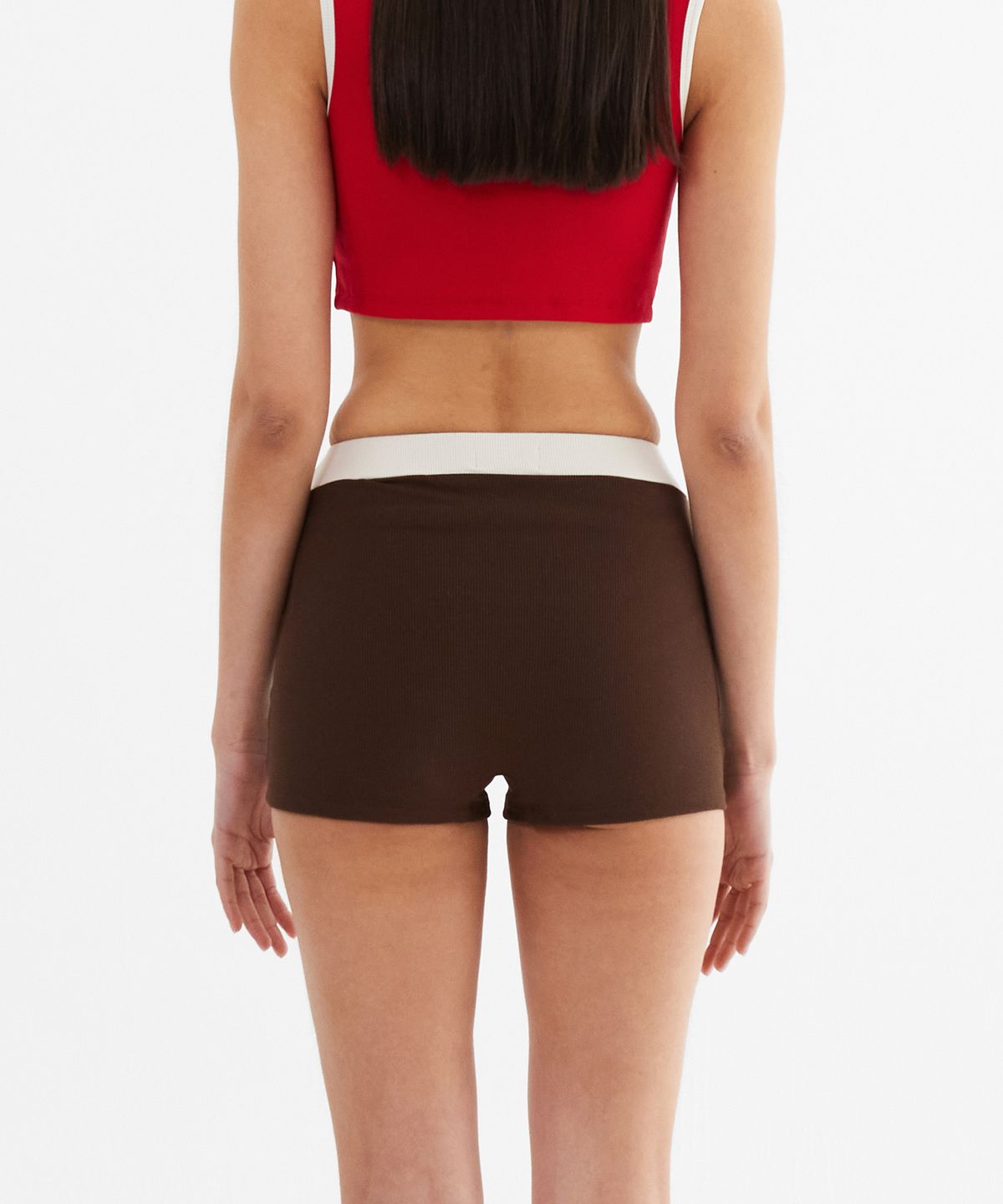 미나수(MENASOO) MNS Span Short Pants_Brown