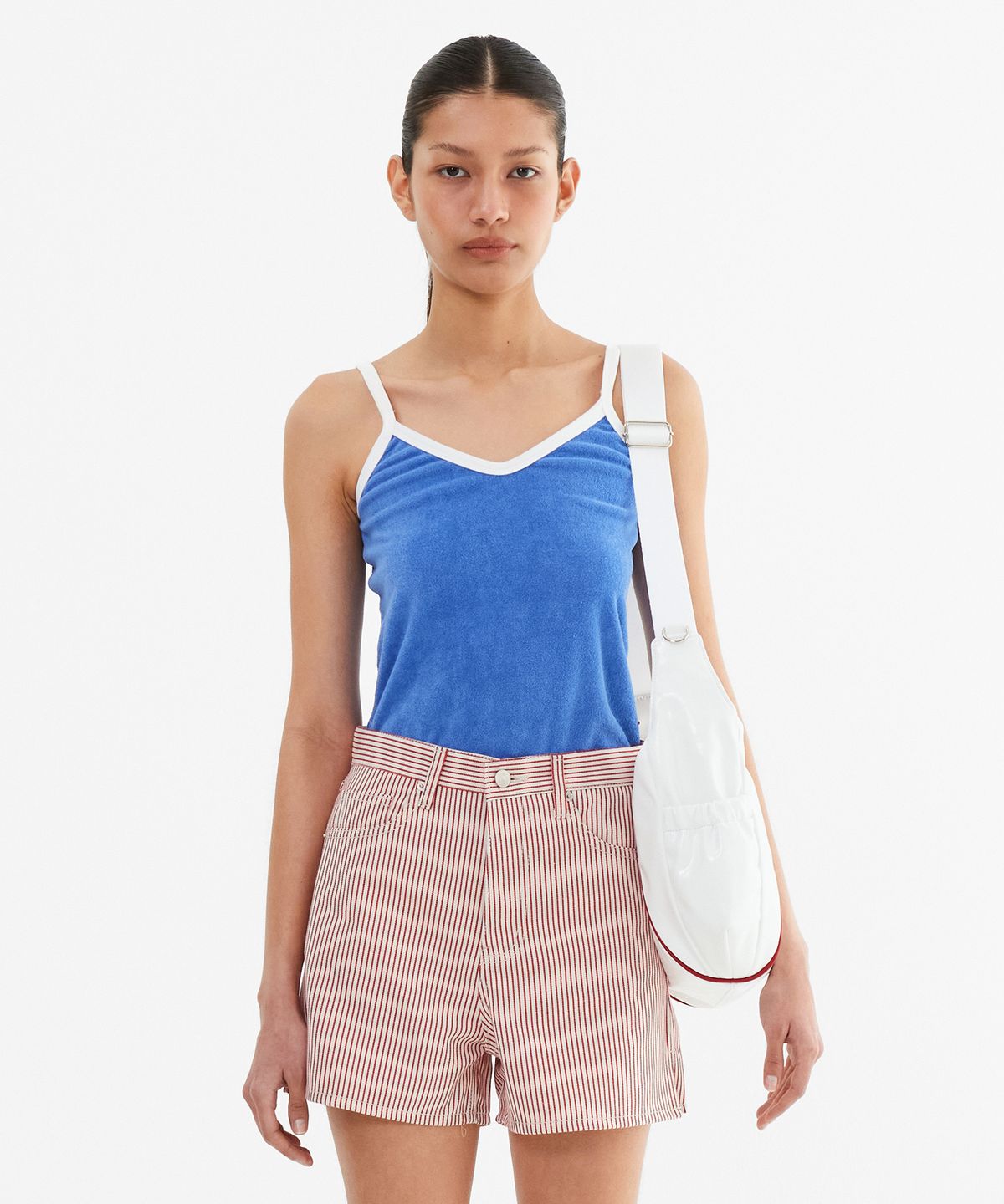 미나수(MENASOO) Terry Color Binding Sleeveless_Blue