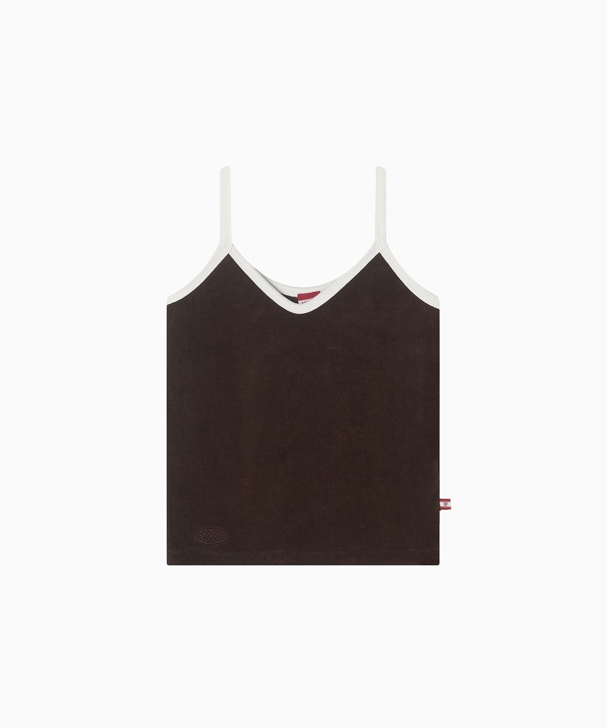 미나수(MENASOO) Terry Color Binding Sleeveless_Brown