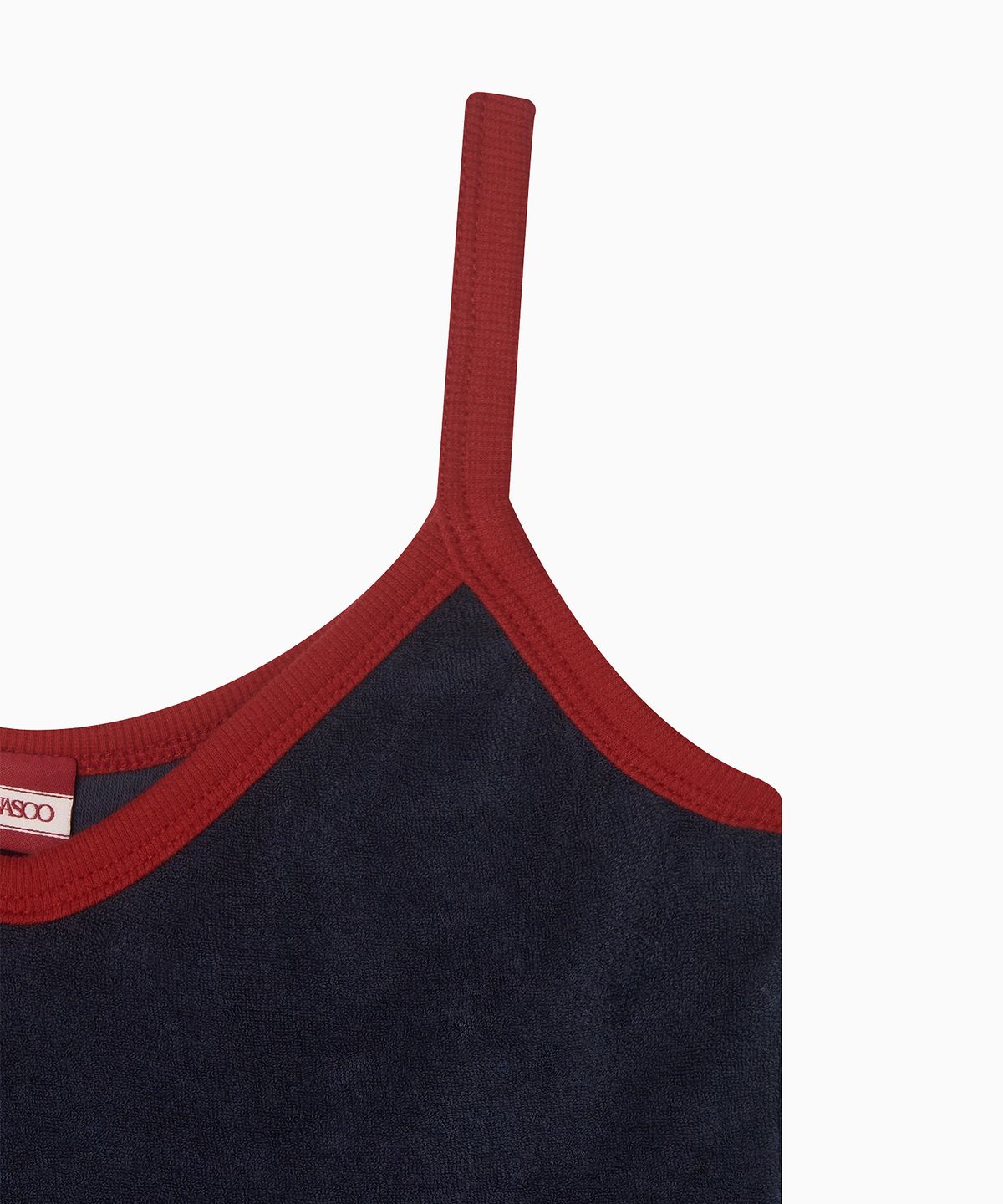 미나수(MENASOO) Terry Color Binding Sleeveless_Navy