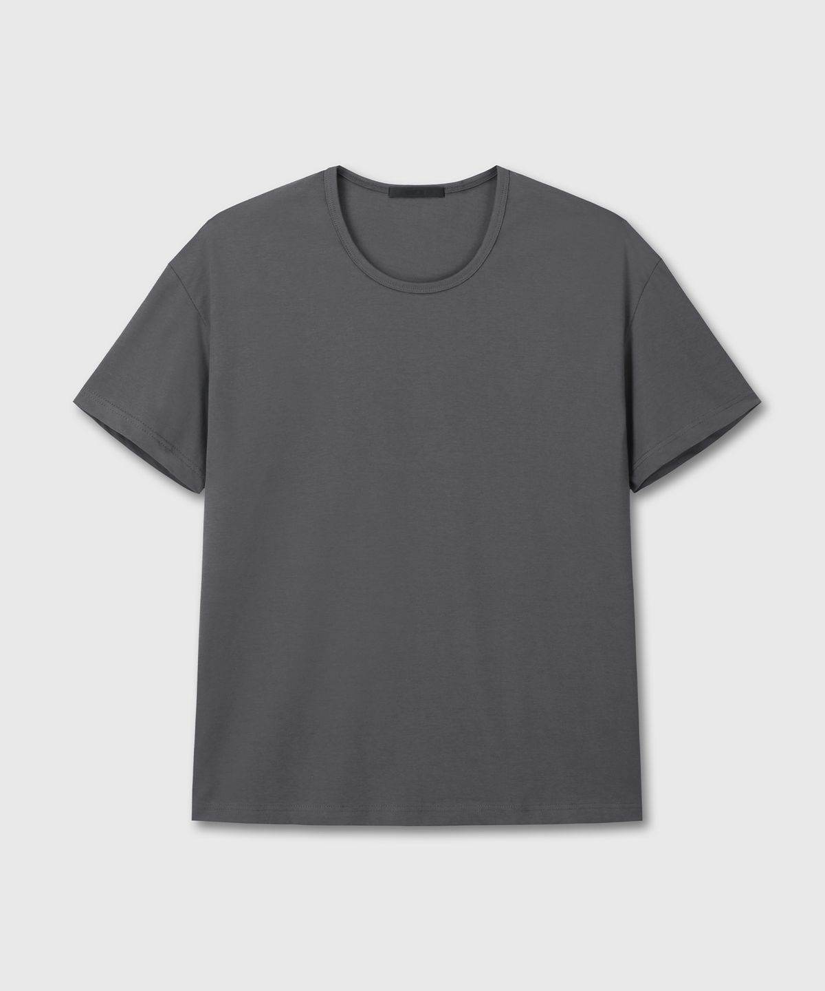 다이브인(DIVEIN) UNIFORM U NECK T-SHIRTS (CHARCOAL)