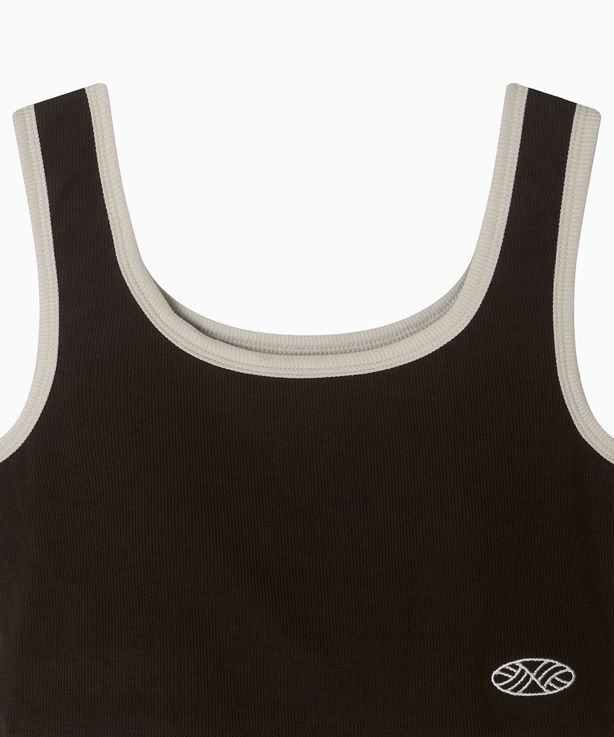 미나수(MENASOO) MNS Span Colorbinding Top_Brown