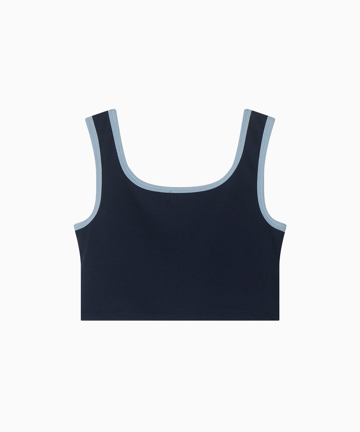 미나수(MENASOO) MNS Span Colorbinding Top_Navy