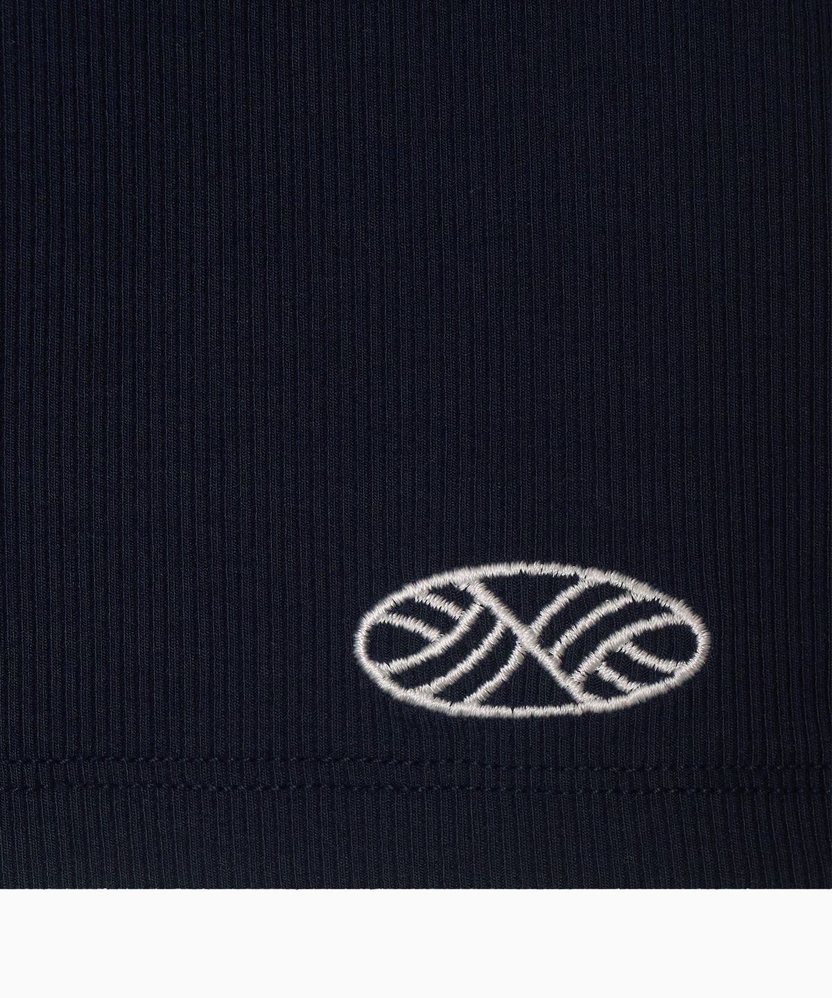 미나수(MENASOO) MNS Span Colorbinding Top_Navy