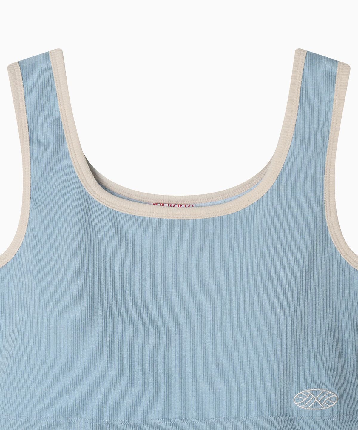 미나수(MENASOO) MNS Span Colorbinding Top_Skyblue