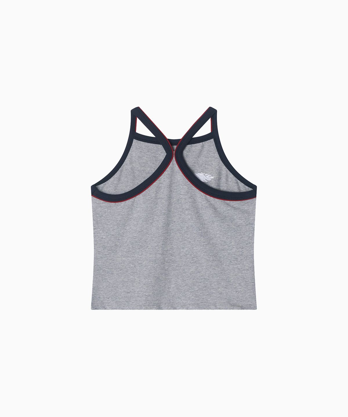 미나수(MENASOO) Y Back Halter Mini Crop Top_Melange Gray