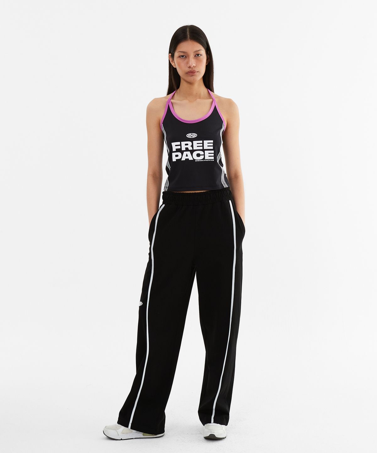 미나수(MENASOO) Cool Span Sporty Halter Neck_Black