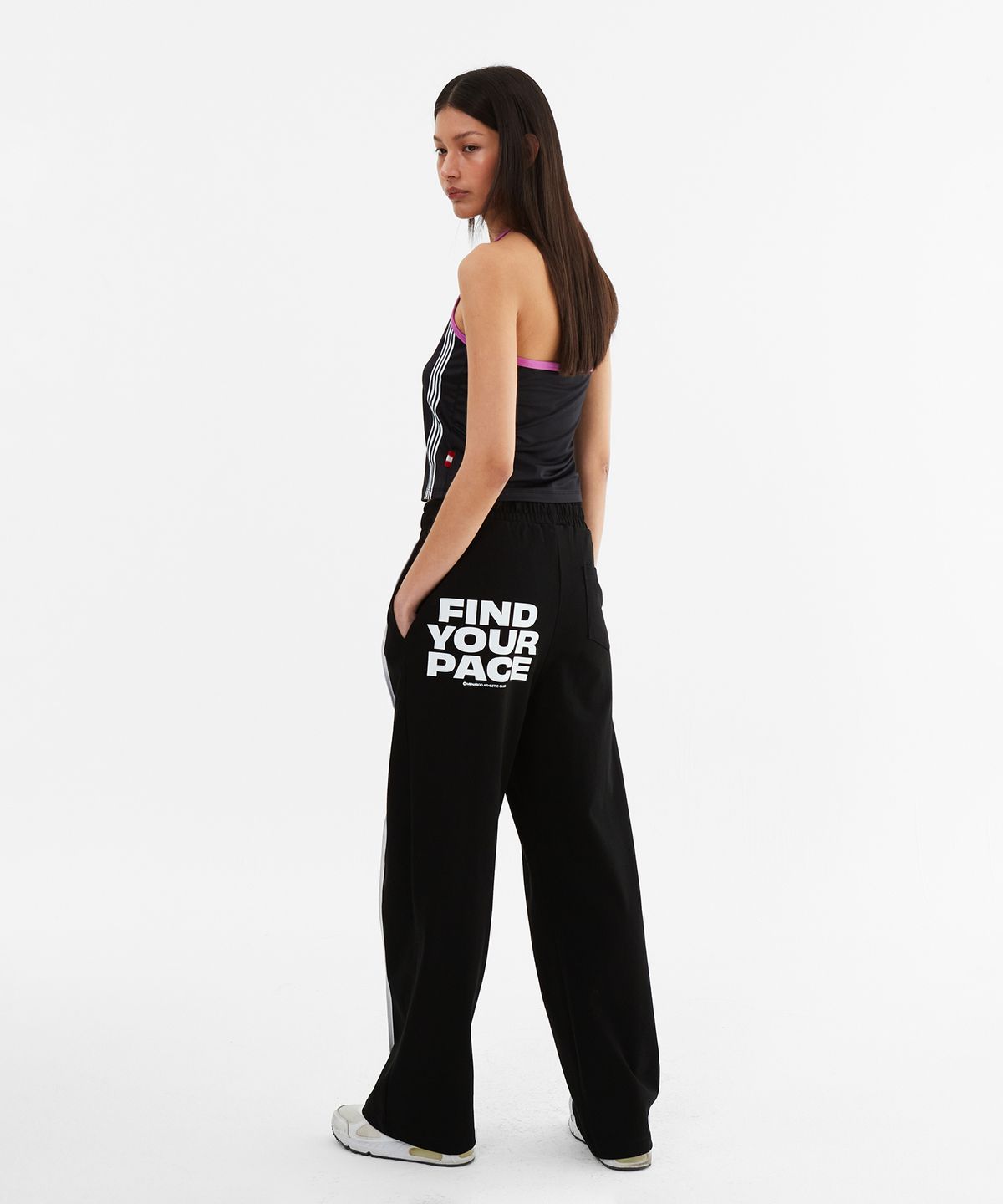미나수(MENASOO) Cool Span Sporty Halter Neck_Black