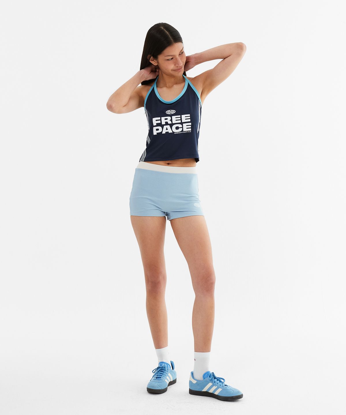 미나수(MENASOO) Cool Span Sporty Halter Neck_Navy