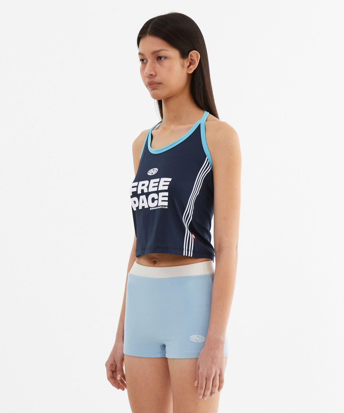 미나수(MENASOO) Cool Span Sporty Halter Neck_Navy