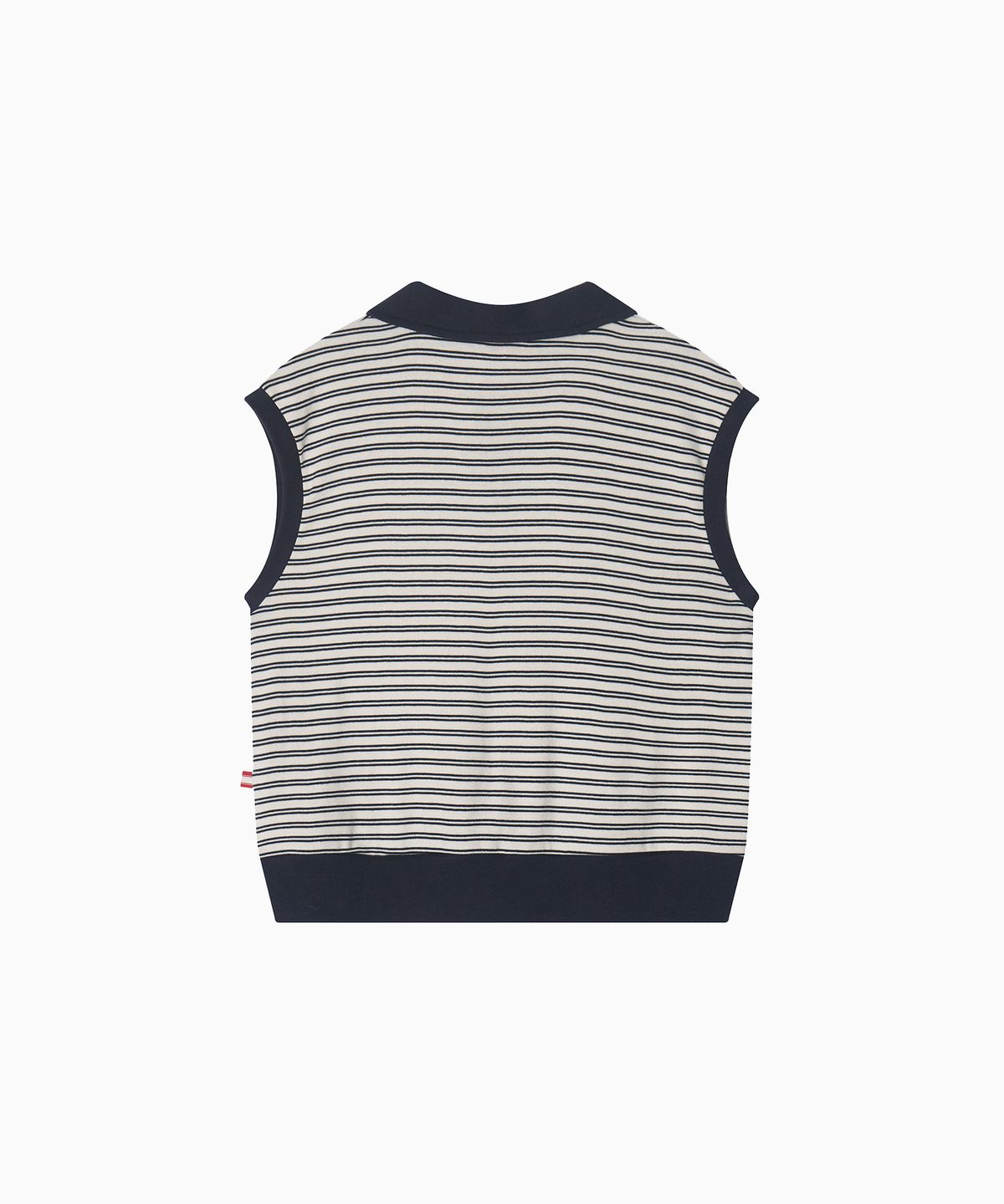 미나수(MENASOO) Color Combination Stripe Sleeveless_Navy