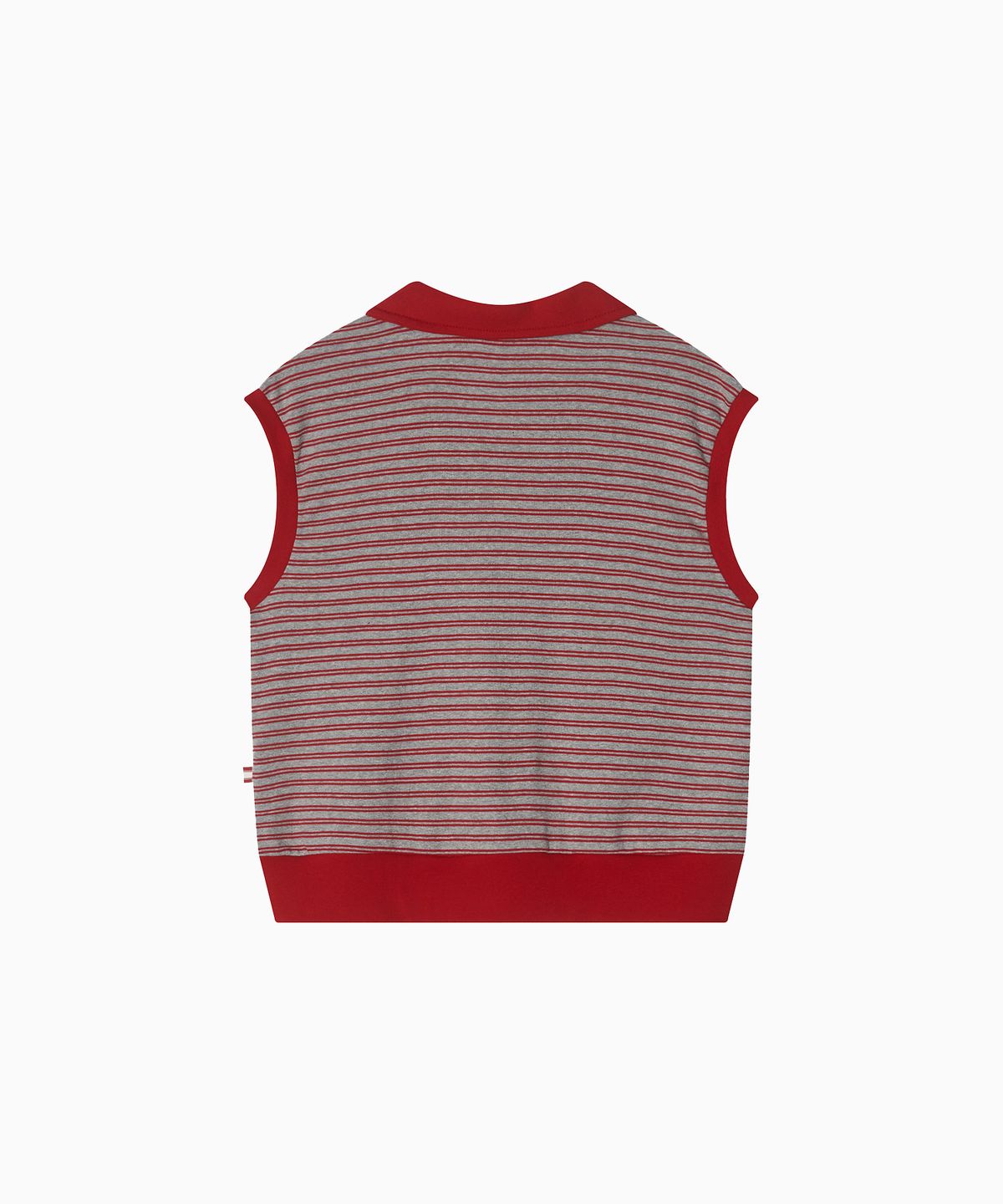 미나수(MENASOO) Color Combination Stripe Sleeveless_Red
