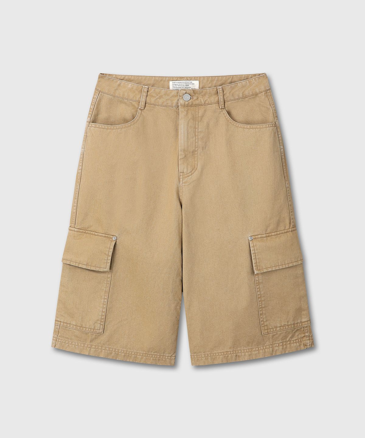 다이브인(DIVEIN) JUMBO CARGO BURMUDA PANTS (BEIGE)