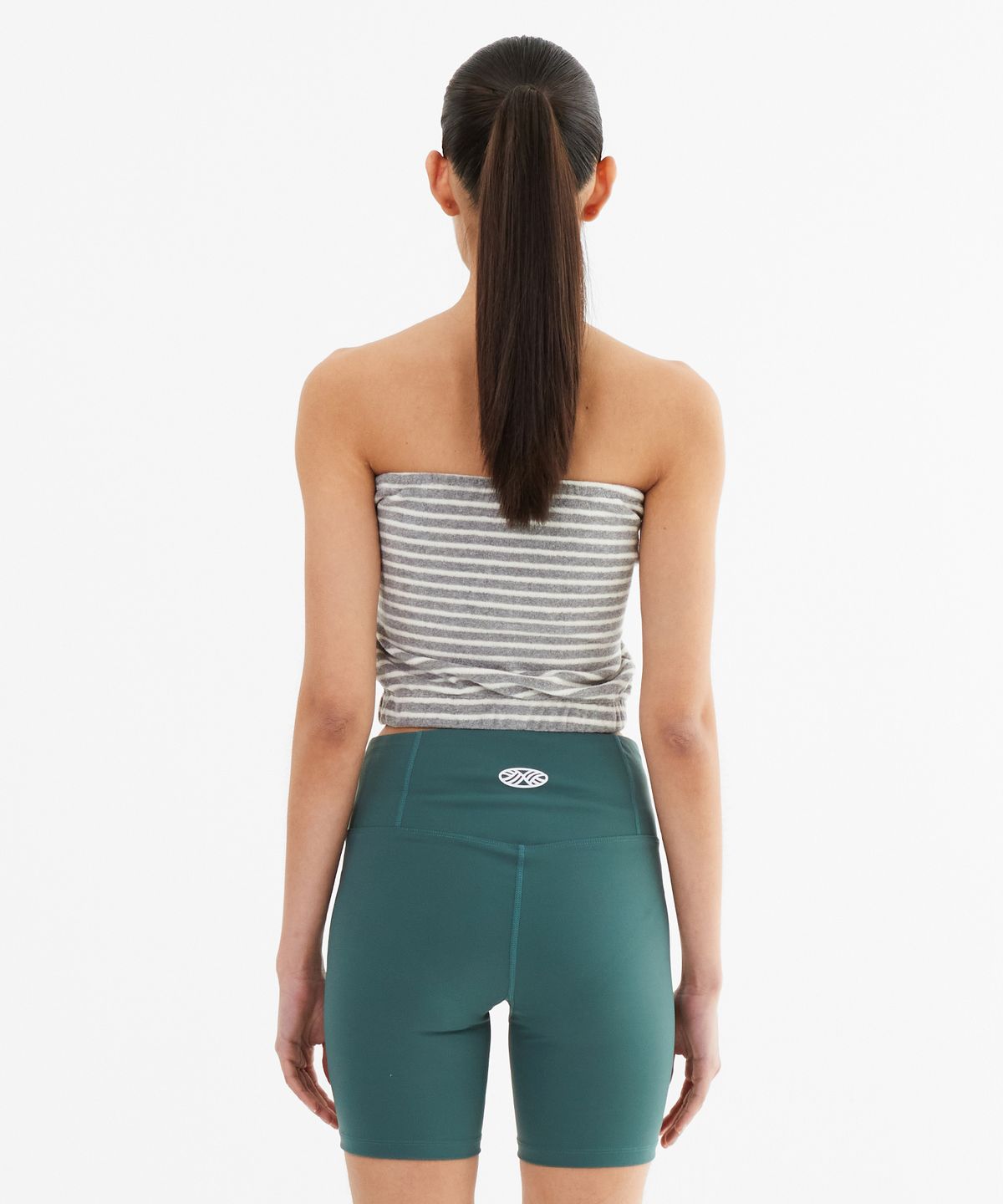 미나수(MENASOO) MNS Terry Tubetop_Gray Stripe