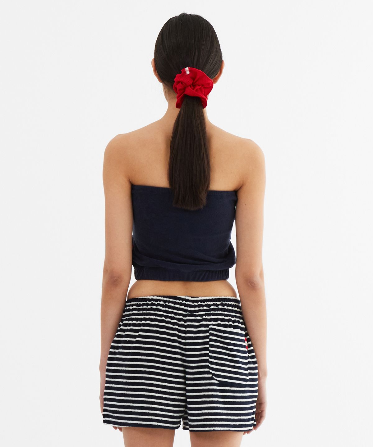 미나수(MENASOO) MNS Terry Tubetop_Navy