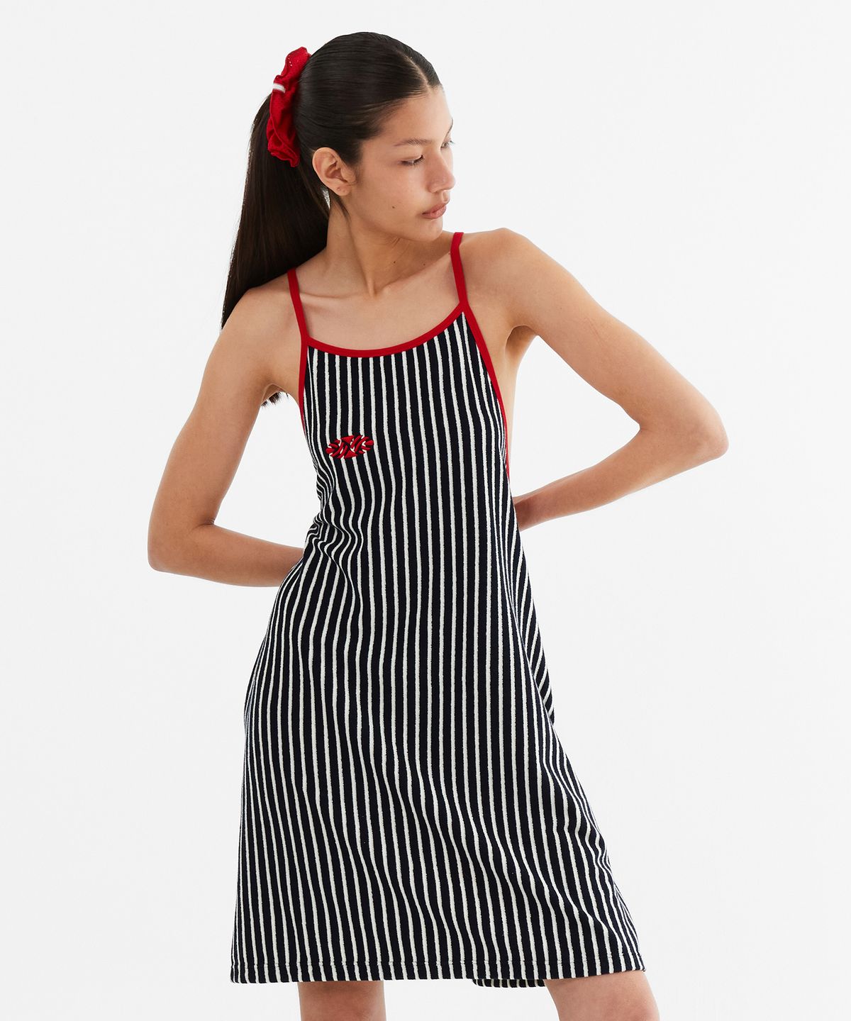 미나수(MENASOO) MNS Signature Terry Onepiece_Navy