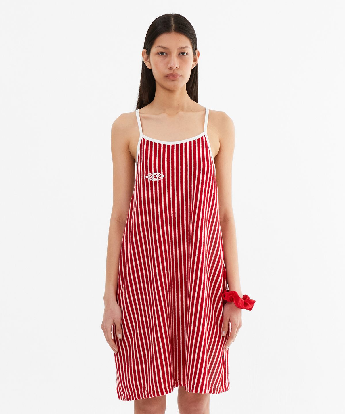 미나수(MENASOO) MNS Signature Terry Onepiece_Red
