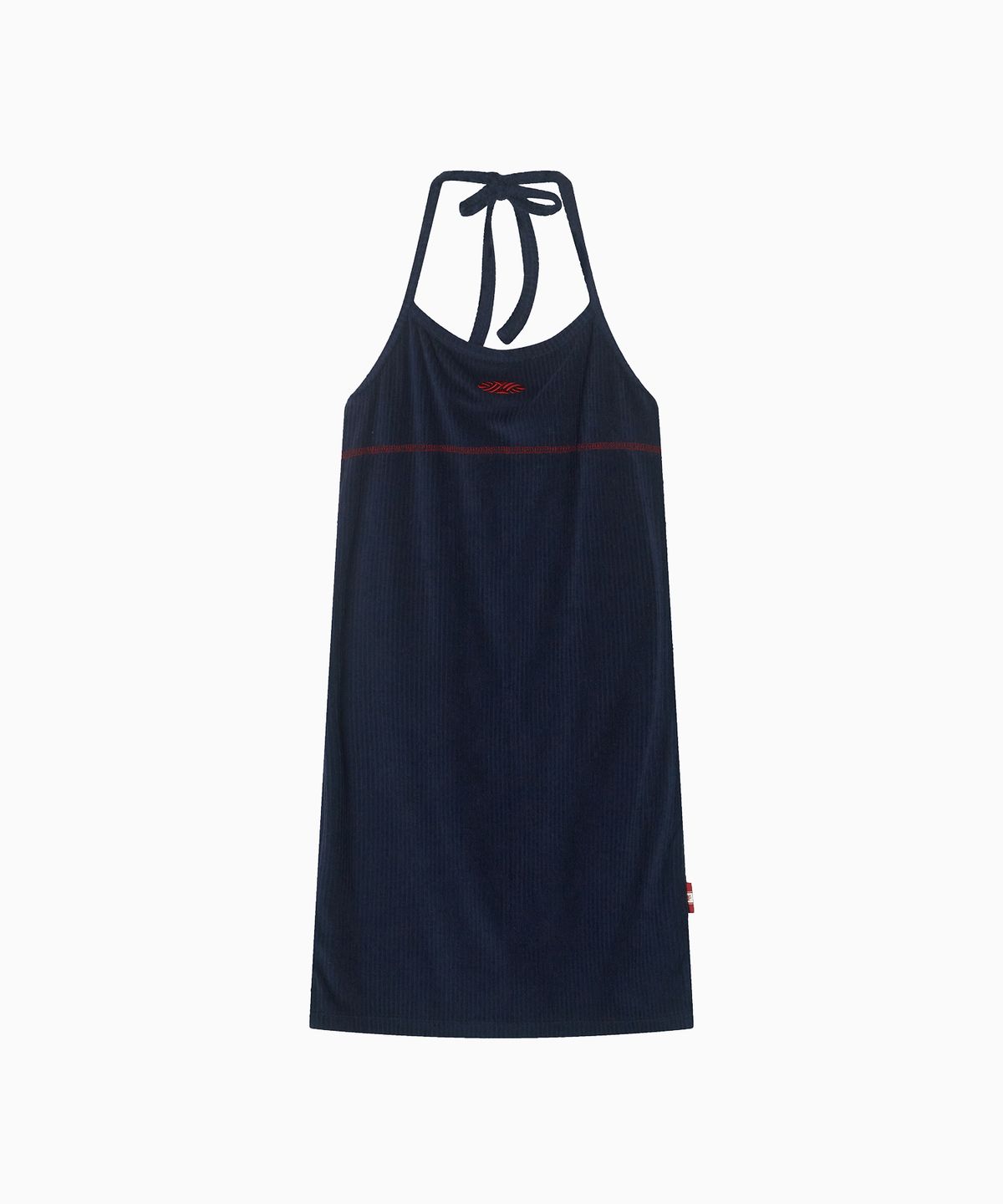 미나수(MENASOO) Slim Fit Halter Neck Terry Onepiece_Navy