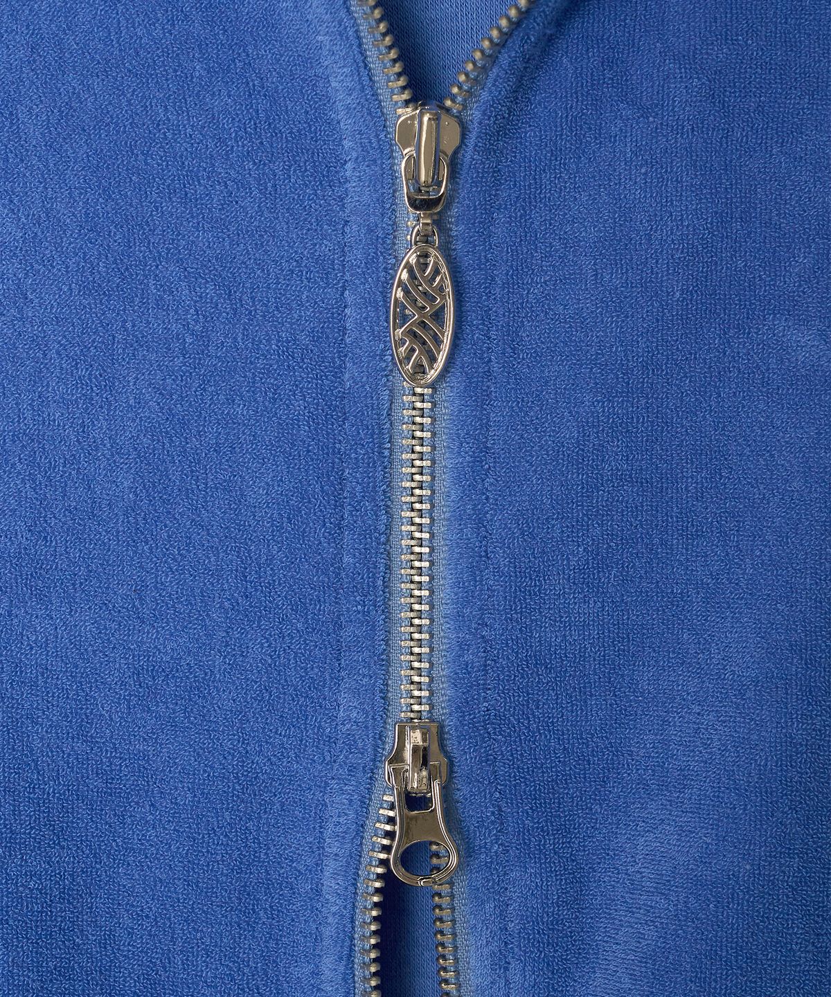 미나수(MENASOO) Terry Raglan Hooded Zip Up_Blue