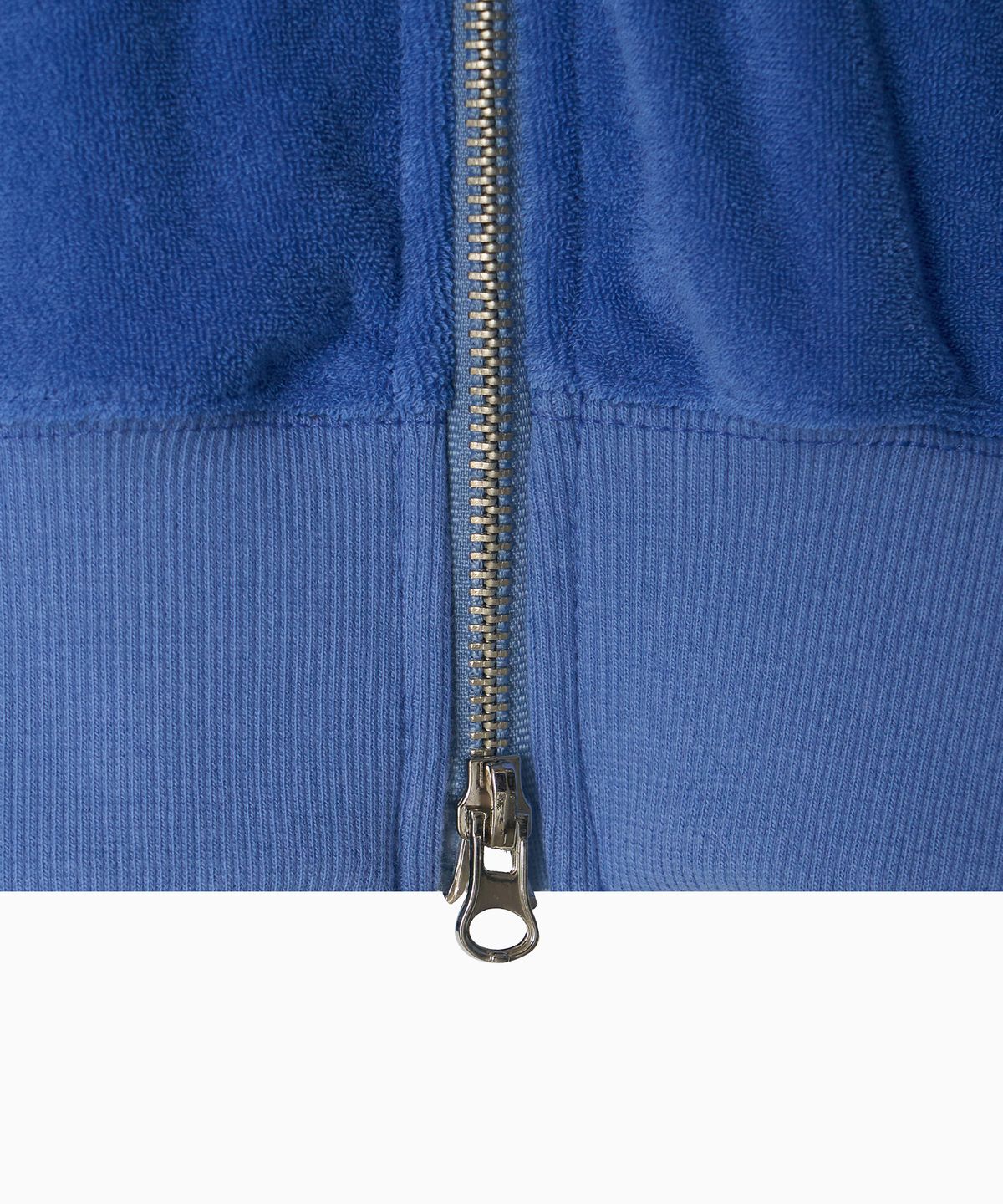 미나수(MENASOO) Terry Raglan Hooded Zip Up_Blue