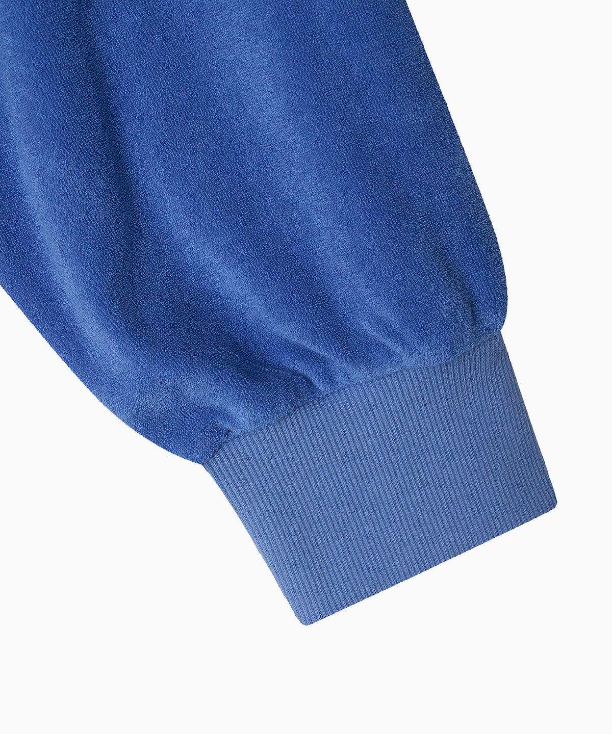 미나수(MENASOO) Terry Raglan Hooded Zip Up_Blue