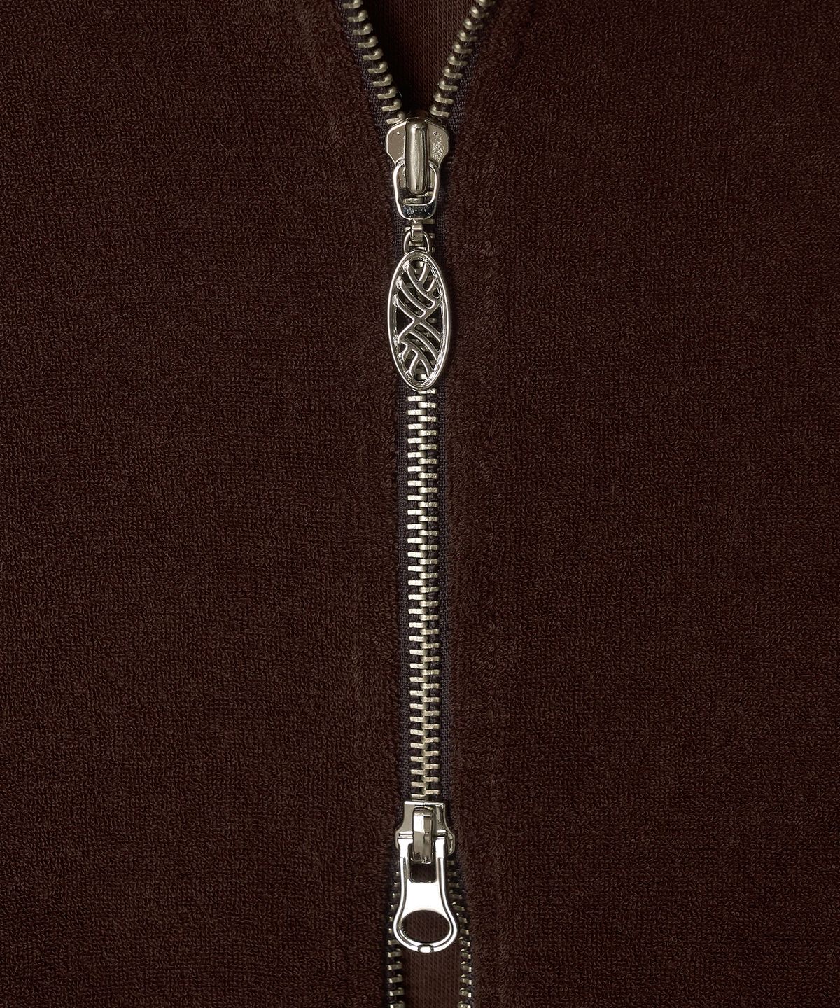 미나수(MENASOO) Terry Raglan Hooded Zip Up_Brown