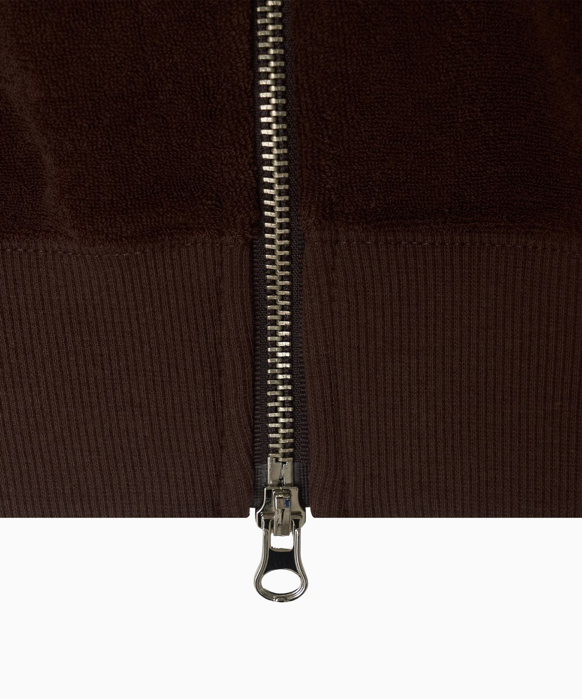 미나수(MENASOO) Terry Raglan Hooded Zip Up_Brown
