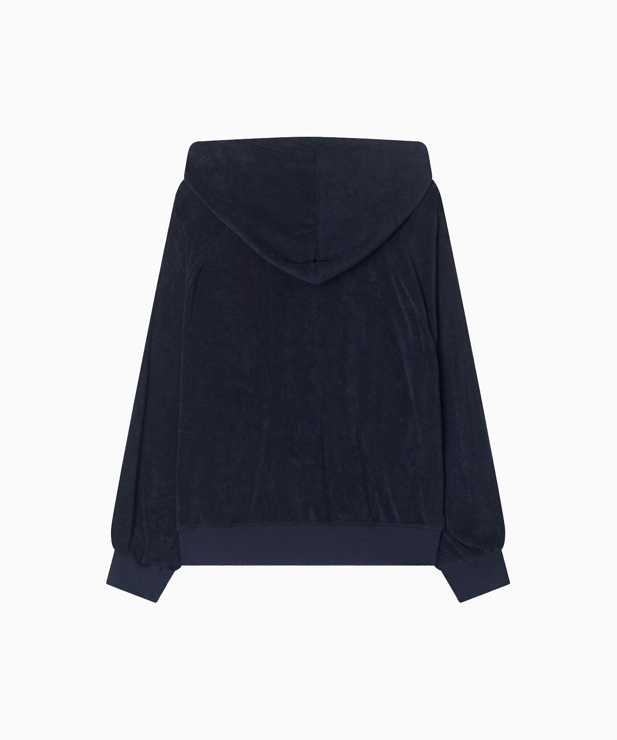 미나수(MENASOO) Terry Raglan Hooded Zip Up_Navy