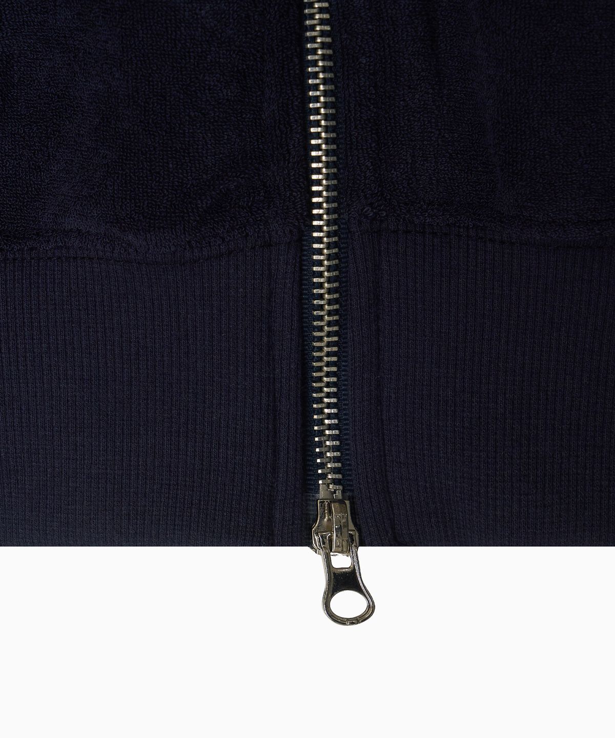 미나수(MENASOO) Terry Raglan Hooded Zip Up_Navy