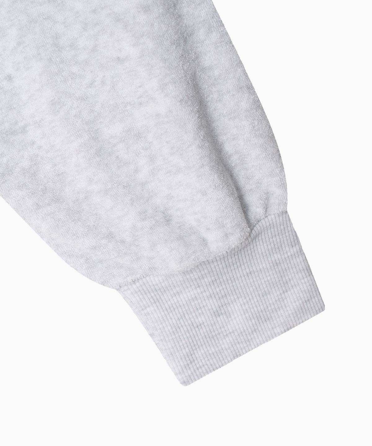 미나수(MENASOO) Terry Raglan Hooded Zip Up_White Melange