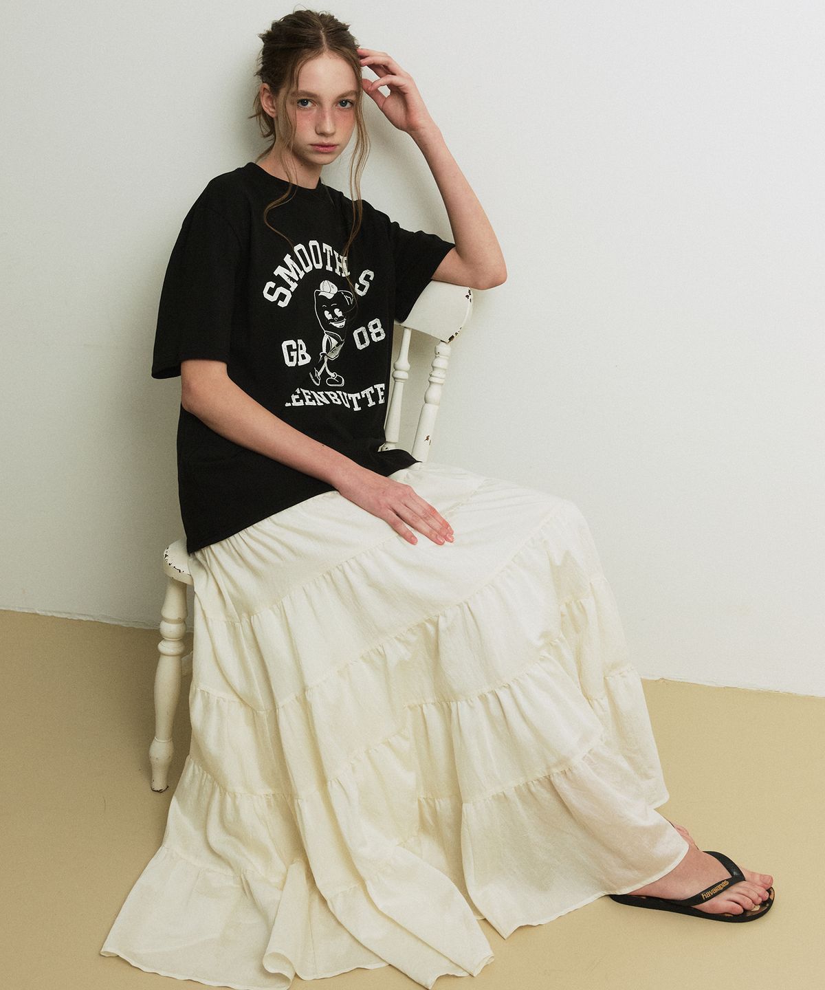 그린버터(GREENBUTTER) Butter Character Tee (Black)