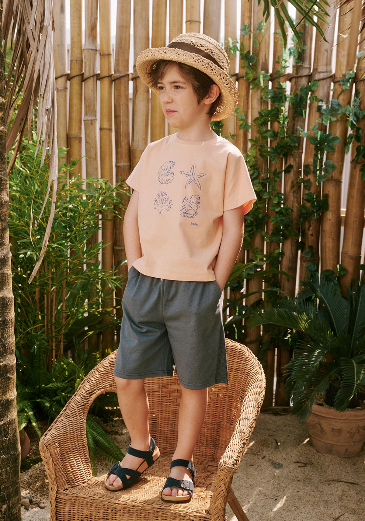 빈(BEEN) BZ31PT06CG 그레이 져지 반바지