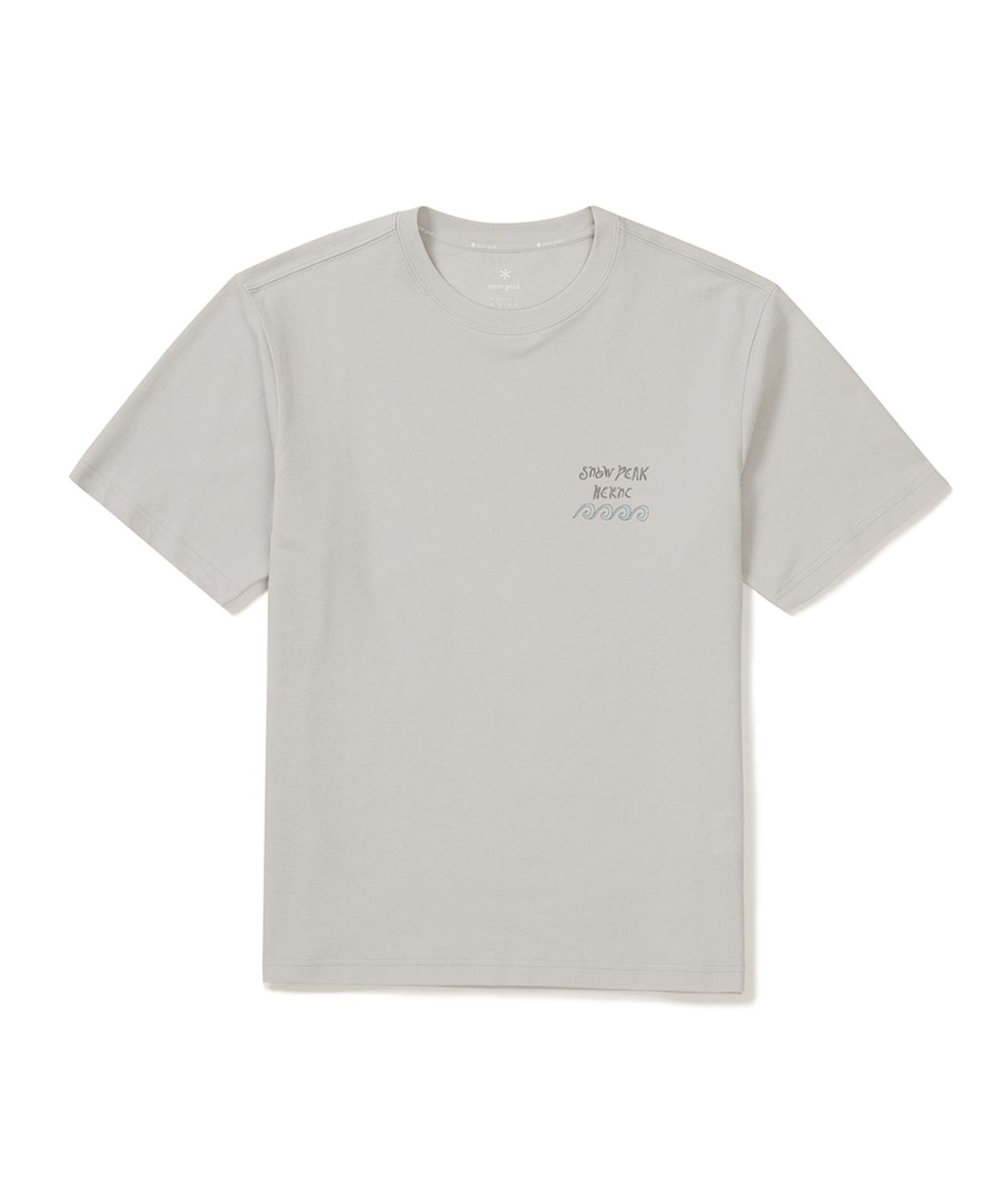 스노우피크 어패럴(SNOWPEAK APPAREL) [스노우피크 X 헤르시] 그래픽 반팔 티셔츠 (S25MMFTS36) Ice Gray