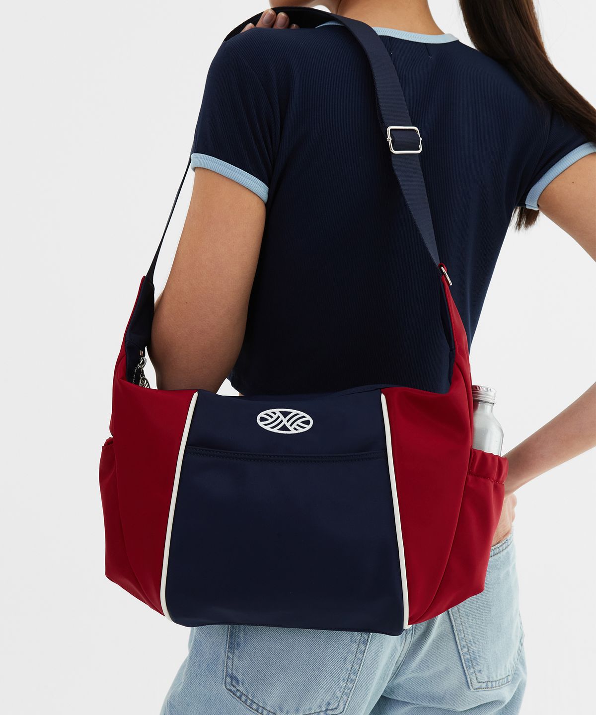미나수(MENASOO) MNS Track line Cross Bag_Combination