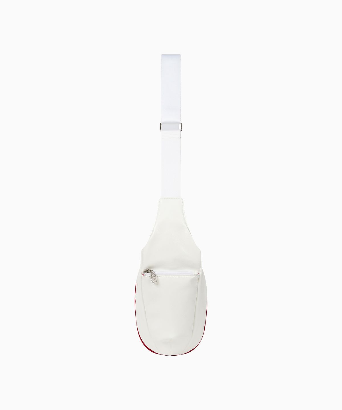 미나수(MENASOO) MNS Track line Cross Bag_White Leather