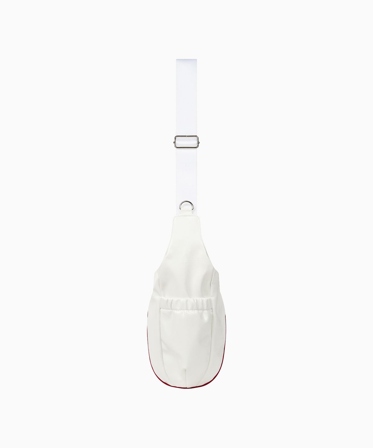 미나수(MENASOO) MNS Track line Cross Bag_White Leather