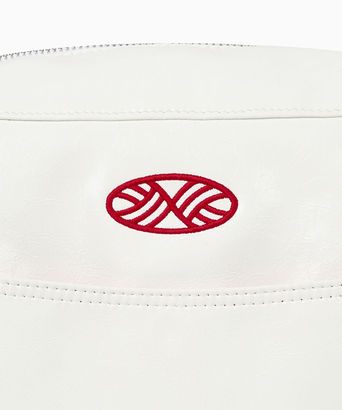 미나수(MENASOO) MNS Track line Cross Bag_White Leather