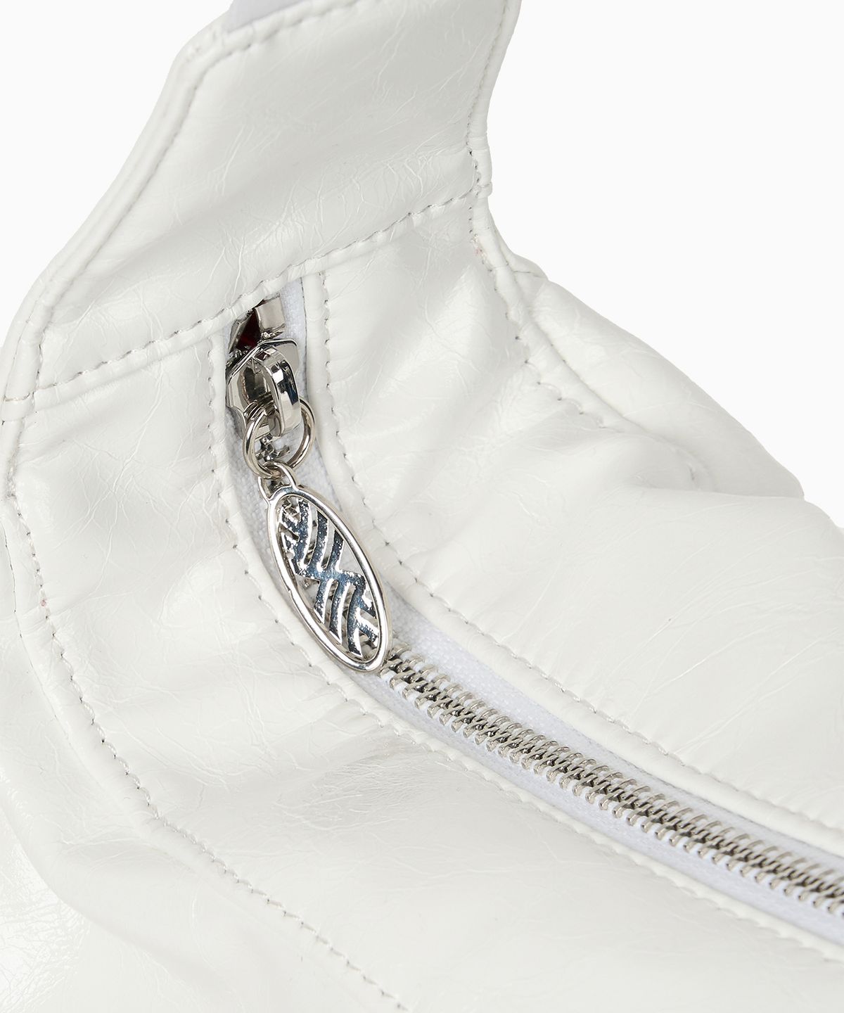 미나수(MENASOO) MNS Track line Cross Bag_White Leather