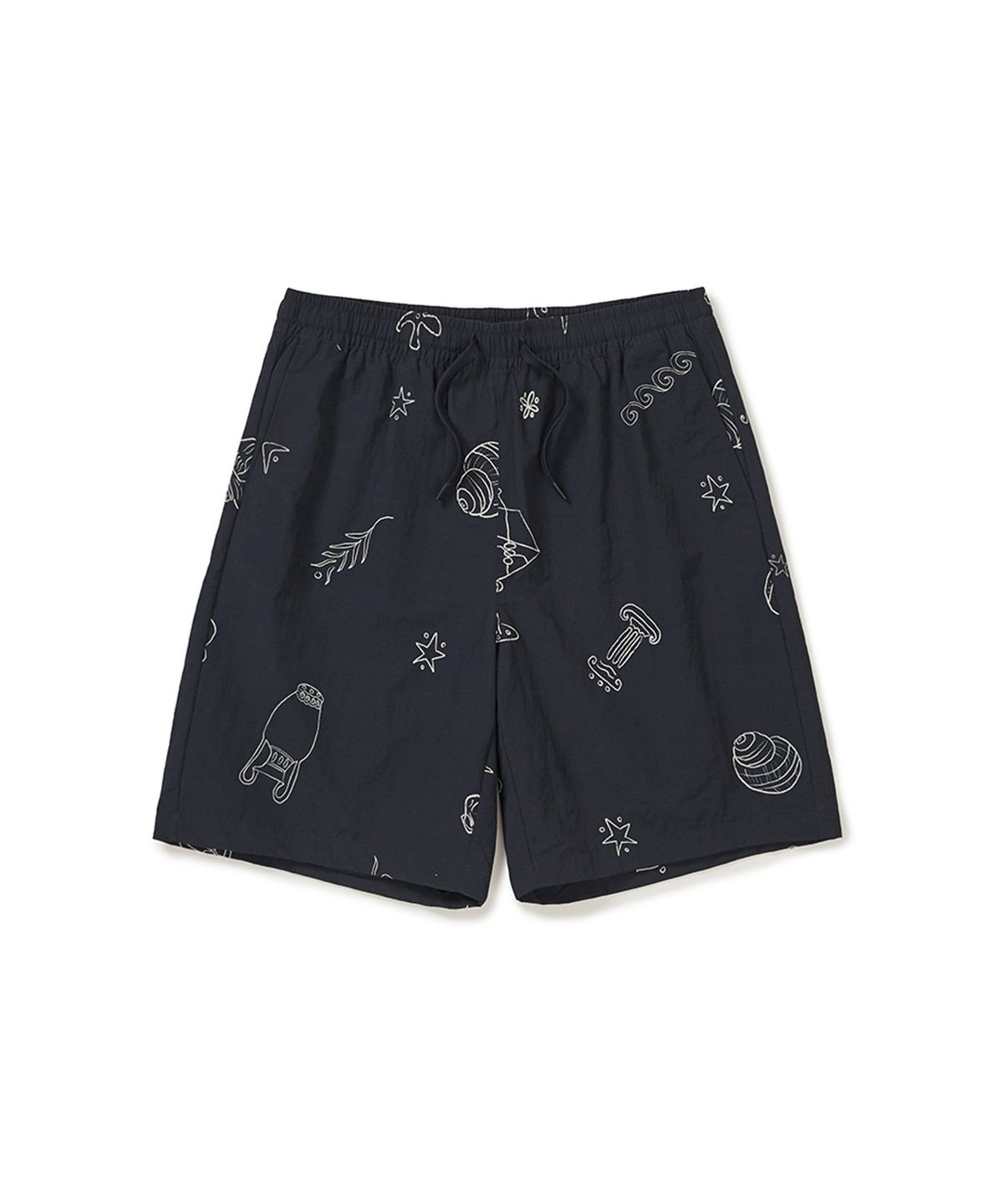 스노우피크 어패럴(SNOWPEAK APPAREL) [스노우피크 X 헤르시] 그래픽 반바지 (S25MMWSP36) Navy
