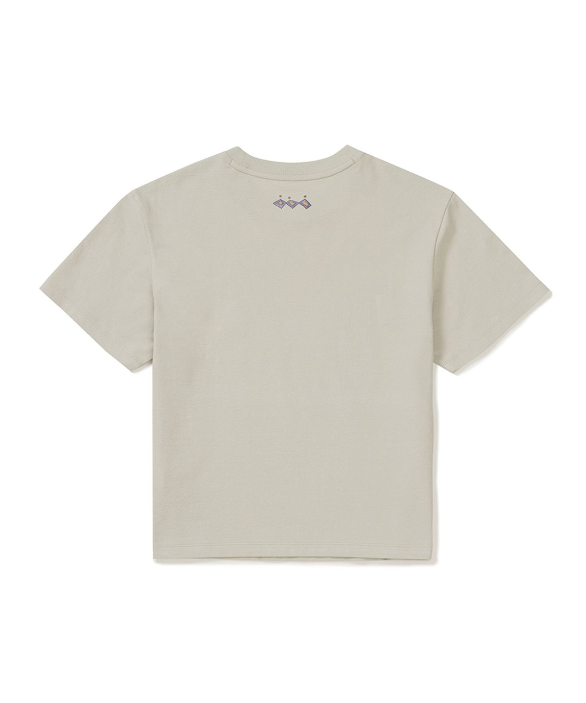 스노우피크 어패럴(SNOWPEAK APPAREL) [스노우피크 X 헤르시] 여성 세미크롭 반팔 티셔츠 (S25MWFTS59) Light Beige
