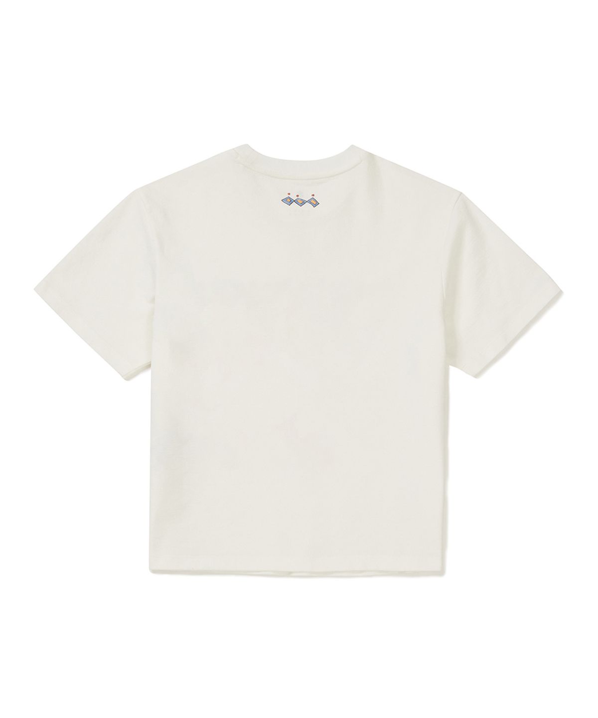 스노우피크 어패럴(SNOWPEAK APPAREL) [스노우피크 X 헤르시] 여성 세미크롭 반팔 티셔츠 (S25MWFTS59) Off White
