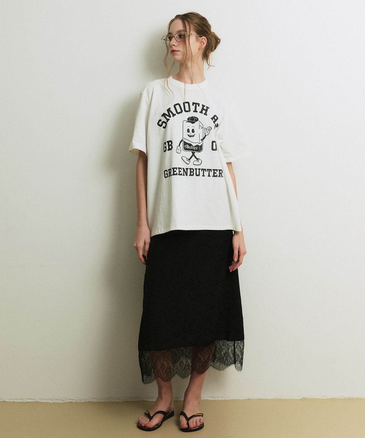 그린버터(GREENBUTTER) Butter Character Tee (Ivory)