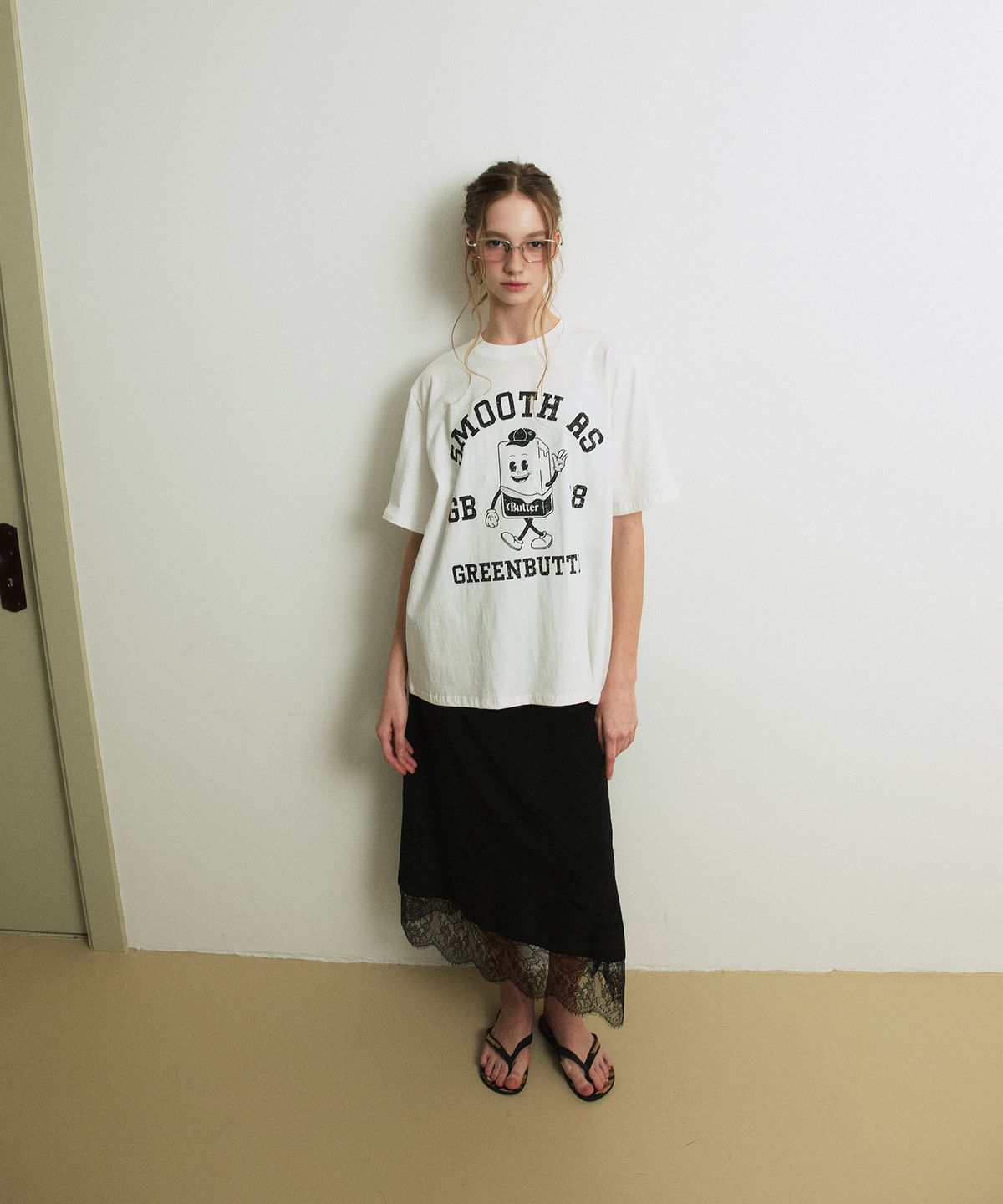 그린버터(GREENBUTTER) Butter Character Tee (Ivory)