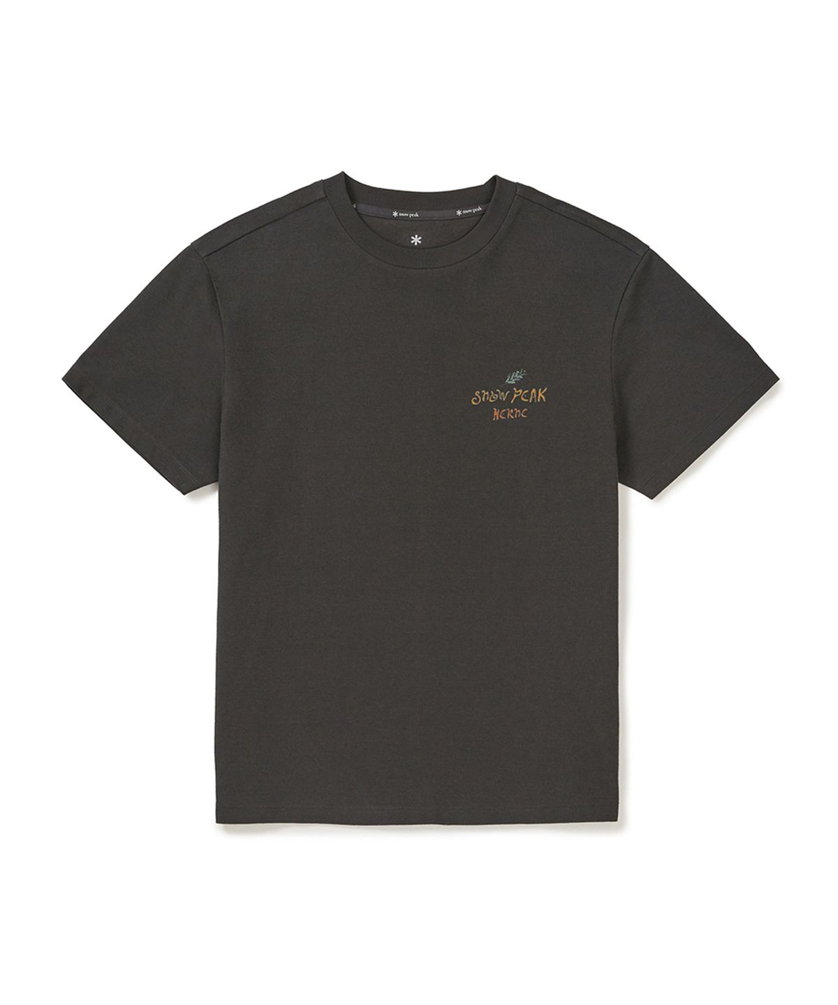 스노우피크 어패럴(SNOWPEAK APPAREL) [스노우피크 X 헤르시] 여성 그래픽 반팔 티셔츠 (S25MWFTS79) Charcoal