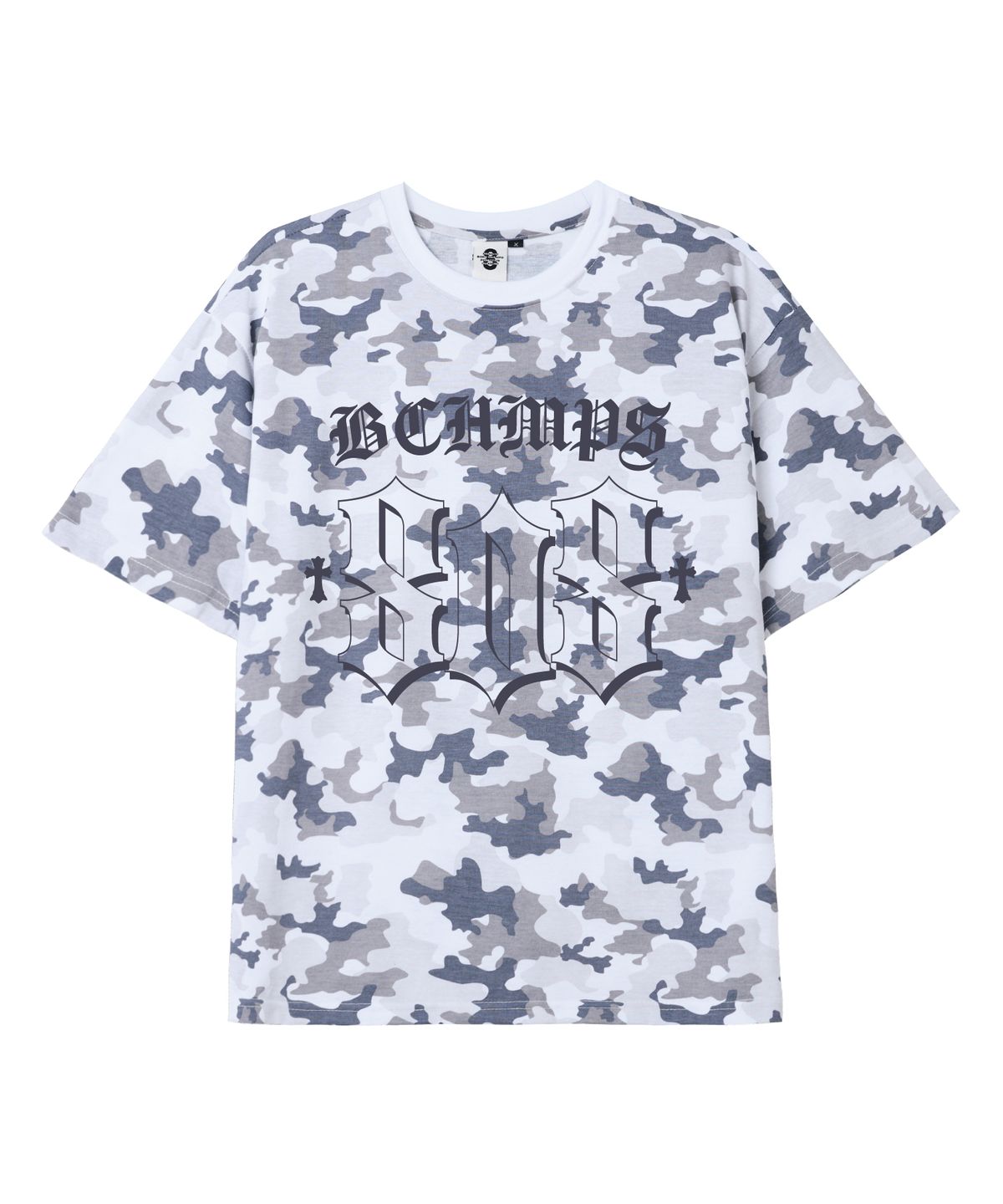 본챔스(BORN CHAMPS) [3 COLORS] 808TRIBAL 오버핏 카모 반팔티셔츠 B25ST70
